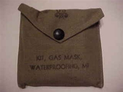 WWII Era M1 Gas Mask Waterproofing Kit